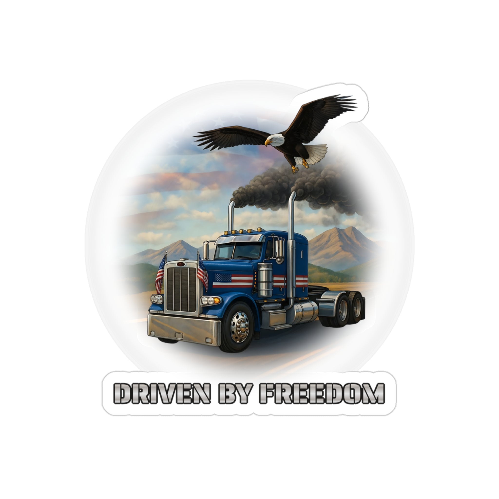 Driven by FREEDOM Big Rig Sticker