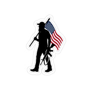 Patriotic Bearded American Sticker by Jerry Wayne