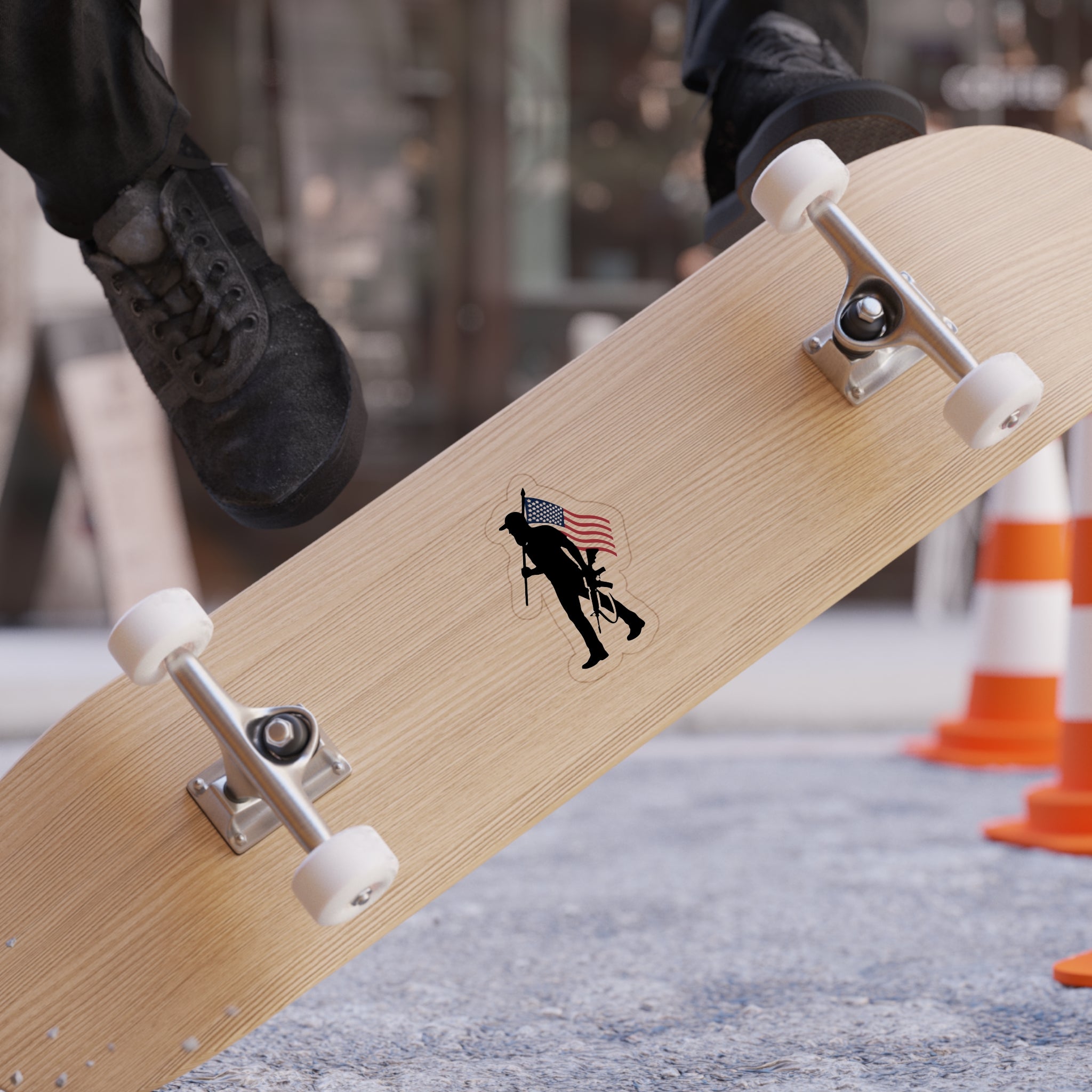 Patriotic Bearded American Sticker by Jerry Wayne