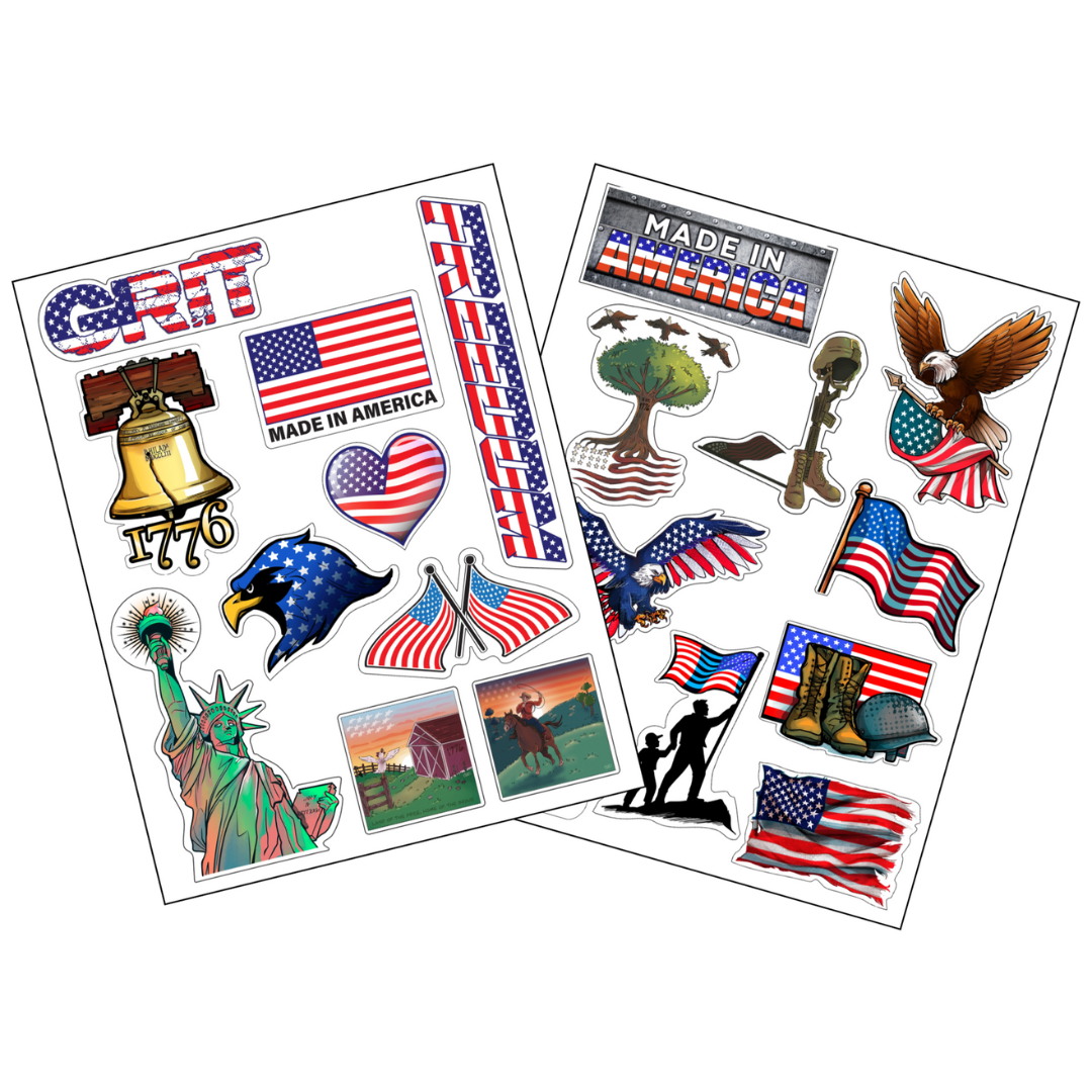 Liberty Unleashed Collection - Full Set of 20 Vinyl Stickers.