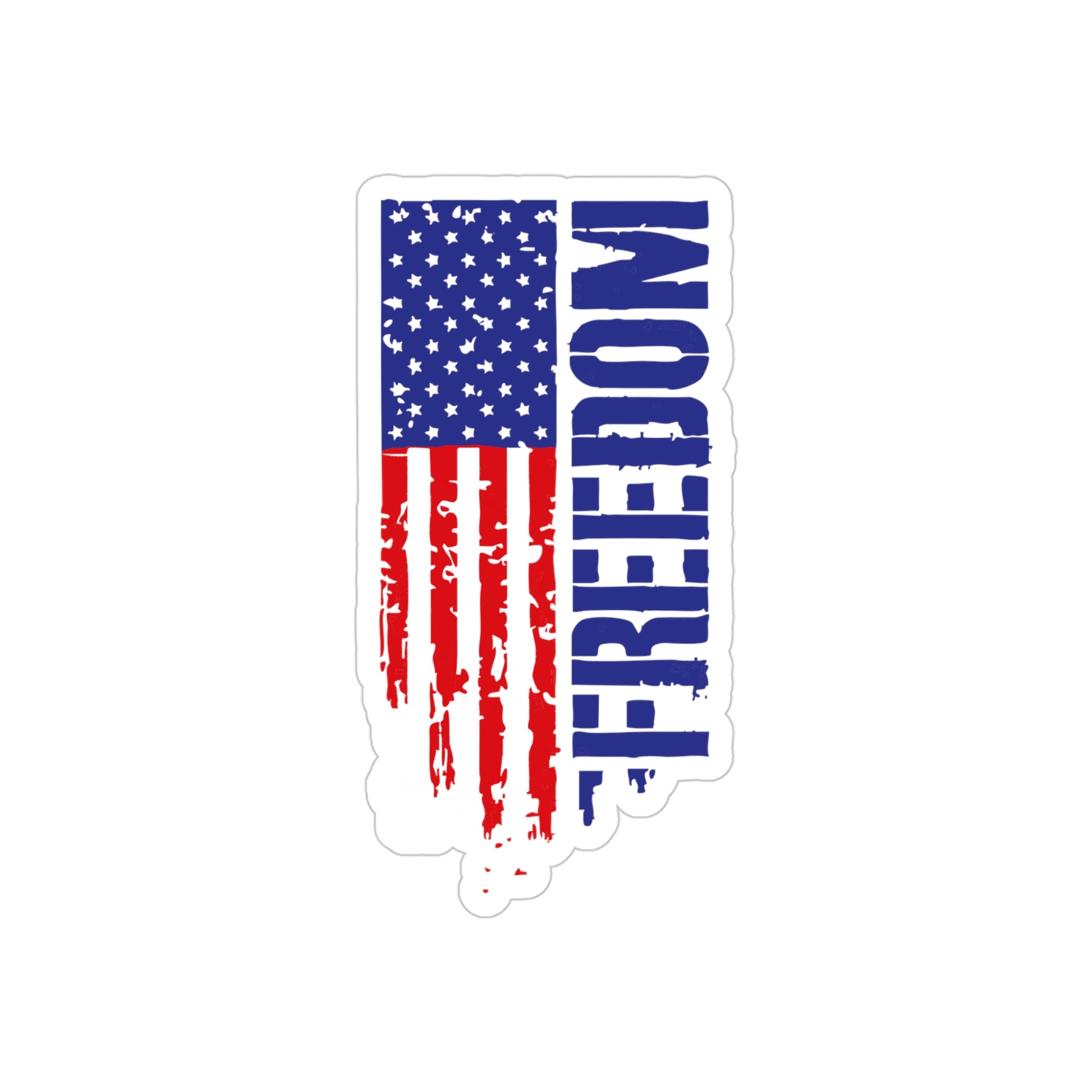 FREEDOM Flag Sticker (Color)