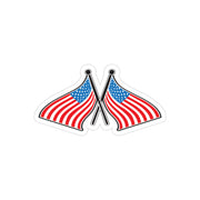 Crossed Flags by Jerry Wayne