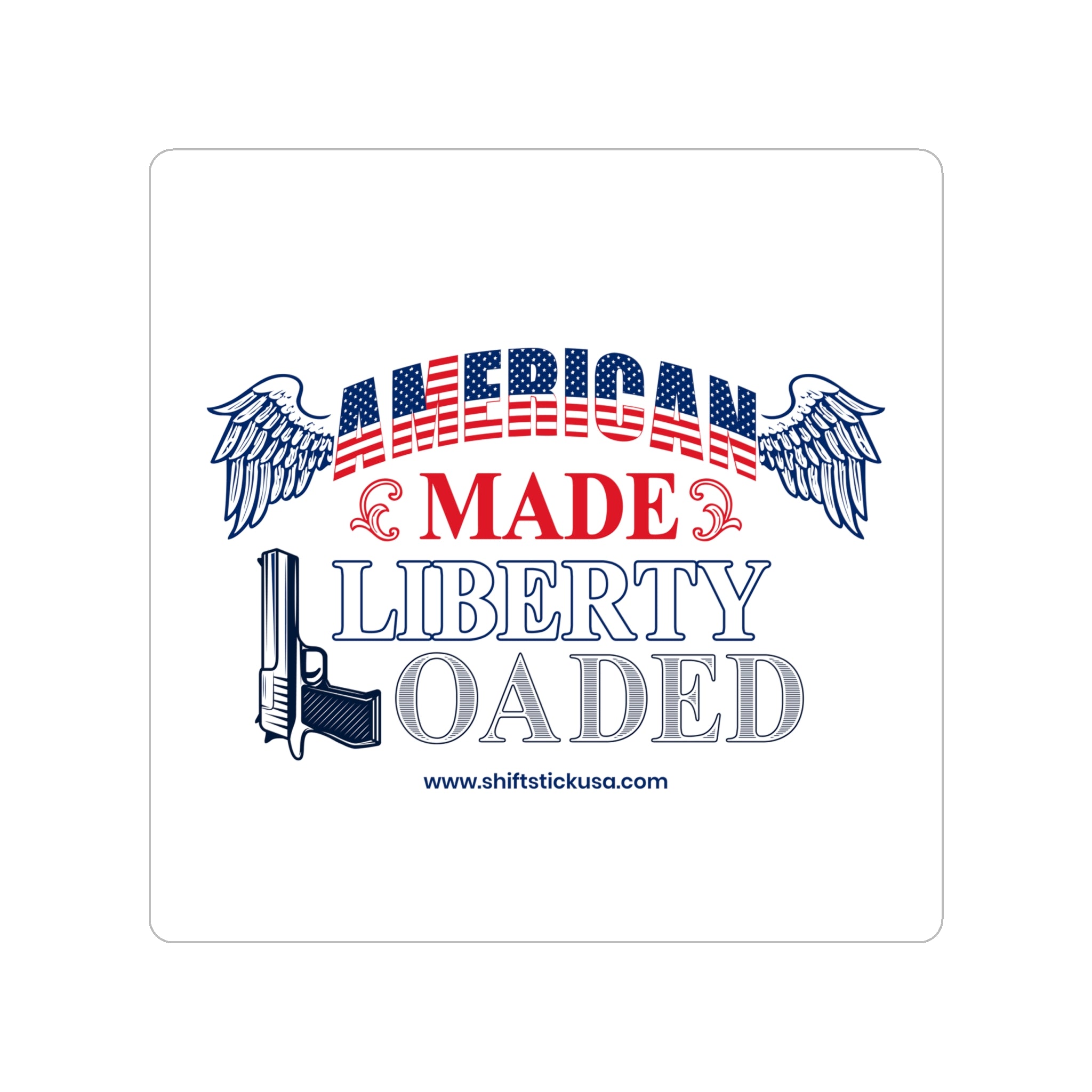 American Made Liberty Loaded Angel Stickers