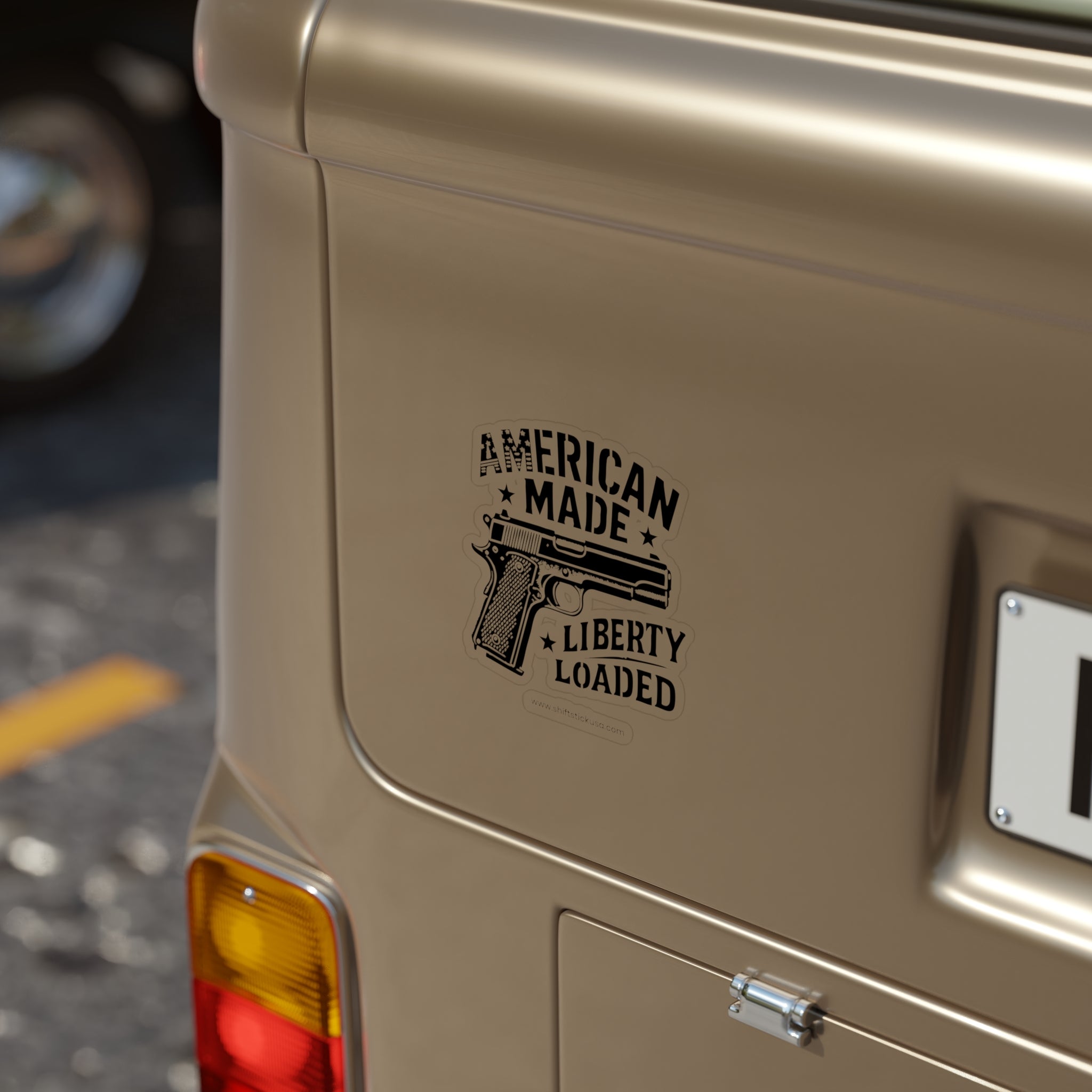 American Made Liberty Loaded Black & White Stickers